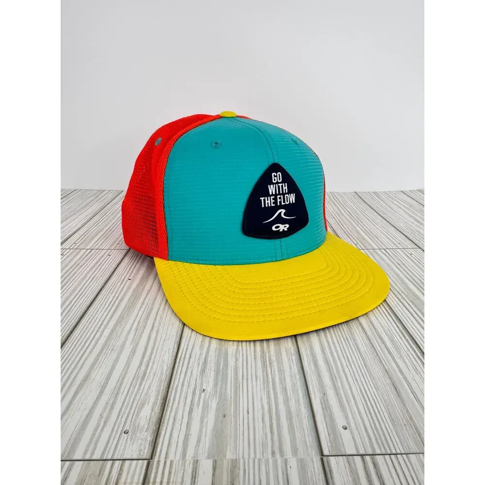 Outdoor Research Go With The Flow trucker hat cap snapback mesh 110 multi color